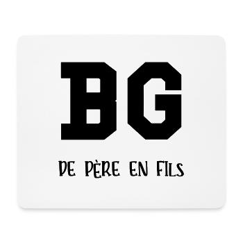 bg de père en fils - Tapis de souris (format paysage) - blanc - Devant