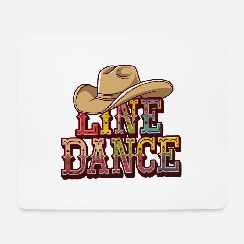 Line Dance mein Hobby - meine Passion - mein Ding - Mousepad (Querformat) - Weiß