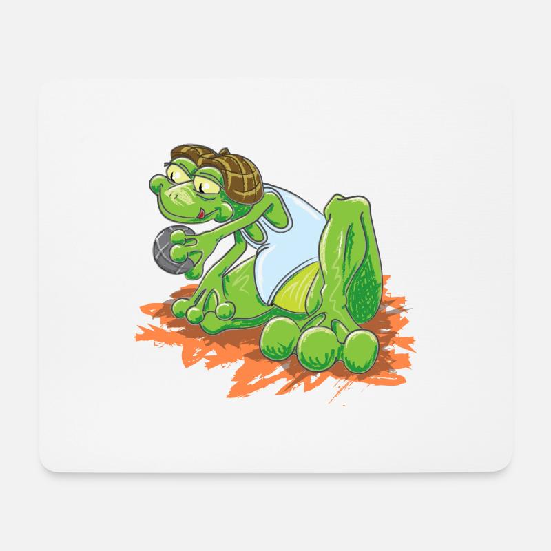 Petanque - Mousepad (Querformat) - Weiß