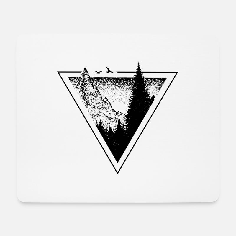 DREIECK - Mousepad (Querformat) - Weiß