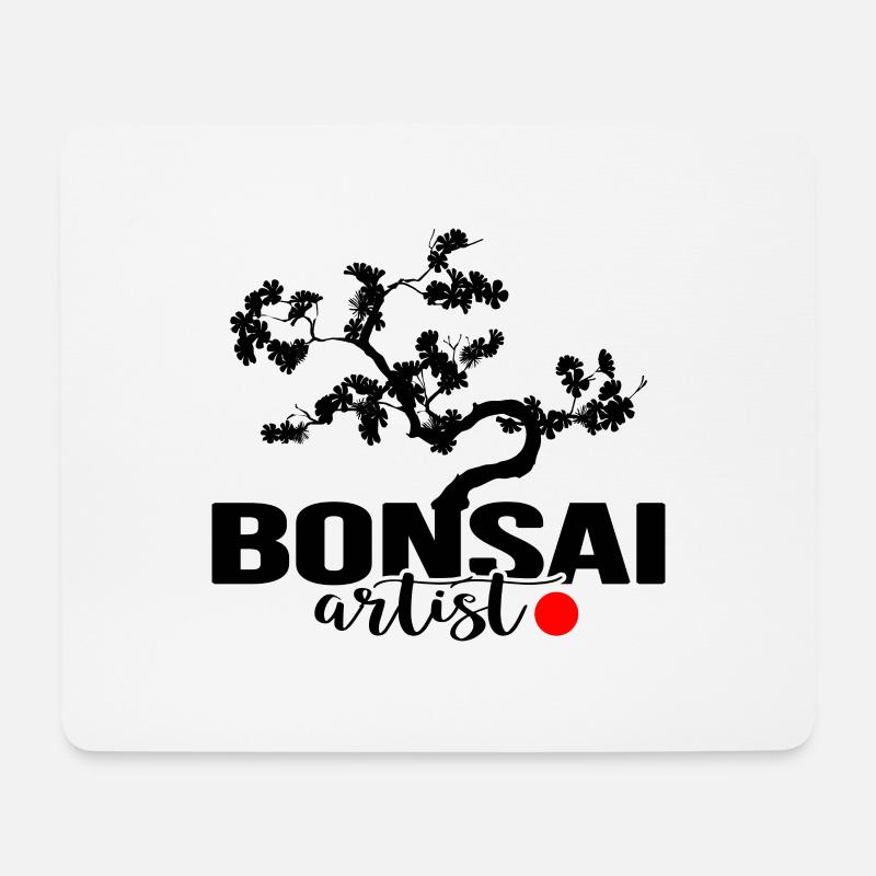 bonsai-show shohin bonsai - Mousepad (Querformat) - Weiß