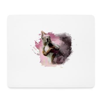Squirrels, colorful, painting, graffiti, squirrels, - Mouse Pad (horizontal) - white - Front