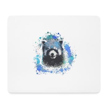 Roter panda ,Graffiti, Malerei,pandabär, bär,blau - Mousepad (Querformat) - Weiß - Vorne