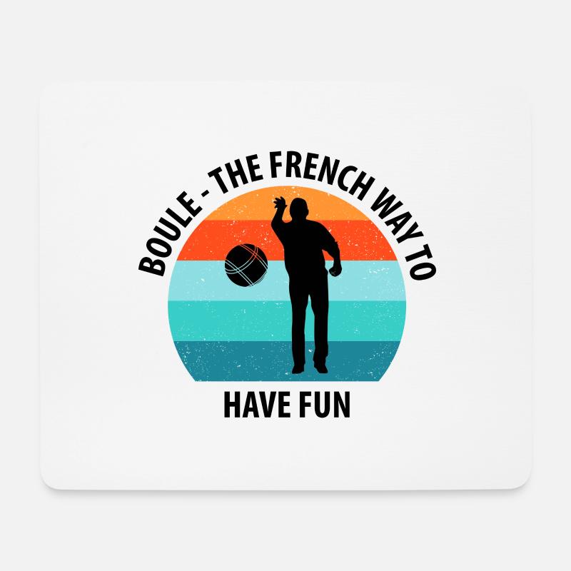Boule Petanque Boccia Boules - Mousepad (Querformat) - Weiß