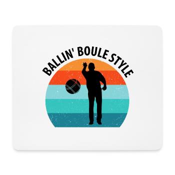 Boule Petanque Boccia Boules - Mouse Pad (horizontal) - white - Front