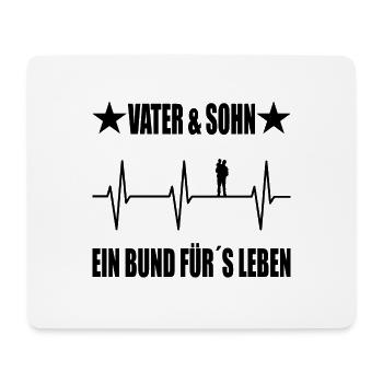 Papa - Mousepad (Querformat) - Weiß - Vorne