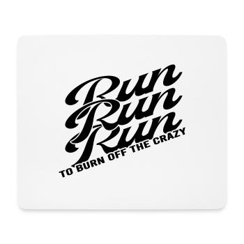 RUN Runner Running Marathon Running Shoes Running - Mouse Pad (horizontal) - white - Front