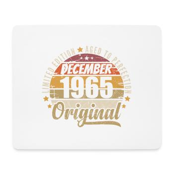 Geboren im Dezember 1965 – Original Vintage-Edition - Mousepad (Querformat) - Weiß - Vorne