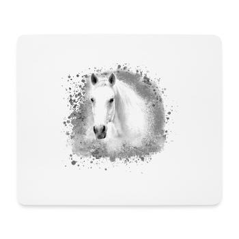 Schimmel, Pferd,weisses Pferd, Graffiti,haflinger - Mousepad (Querformat) - Weiß - Vorne