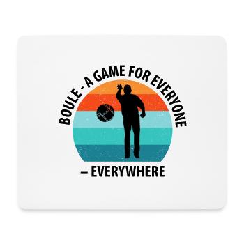 Boule Petanque Boccia Boules - Mouse Pad (horizontal) - white - Front