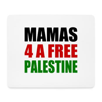 Mamas for a free palestine - Tapis de souris (format paysage) - blanc - Devant
