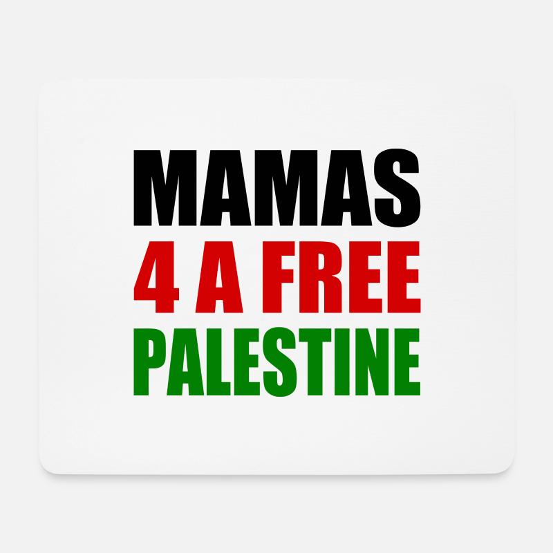 Mamas for a free palestine - Mousepad (Querformat) - Weiß