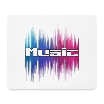 Music - Mousepad (Querformat) - Weiß - Vorne