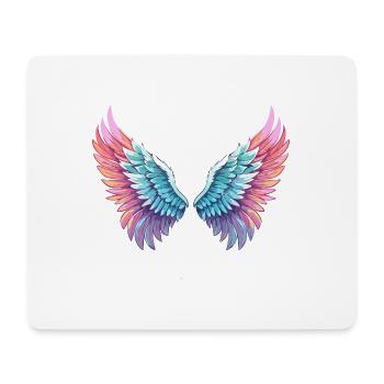 Angelwings,Angel Wings,Graffiti,Painting,Colorful - Mouse Pad (horizontal) - white - Front