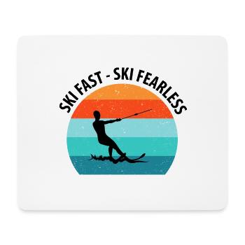 Water skis, water skis, water skiers - Mouse Pad (horizontal) - white - Front