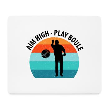 Boule Petanque Boccia Boules - Mouse Pad (horizontal) - white - Front