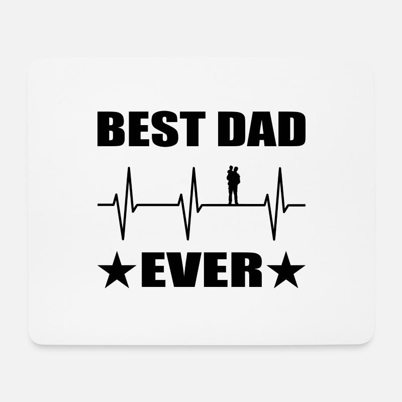 Papa - Mousepad (Querformat) - Weiß