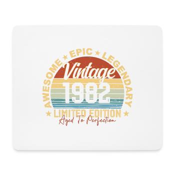 Retro 1982 Vintage Birthday 1982 Gift 1982 - Mouse Pad (horizontal) - white - Front