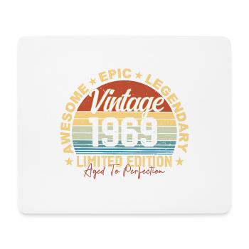 Retro 1969 Vintage Birthday 1969 Gift 1969 - Mouse Pad (horizontal) - white - Front