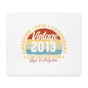 Retro 2013 Vintage Birthday 2013 Gift 2013 - Mouse Pad (horizontal) - white - Front