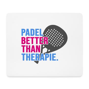 Padel Padeltennis Padel-Therapie PADELTENNIS-sport - Mousepad (Querformat) - Weiß - Vorne