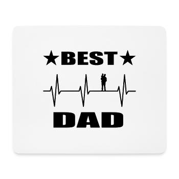 Papa - Mousepad (Querformat) - Weiß - Vorne