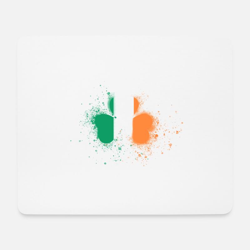 irland,ireland,klee,graffiti,malerei - Mousepad (Querformat) - Weiß
