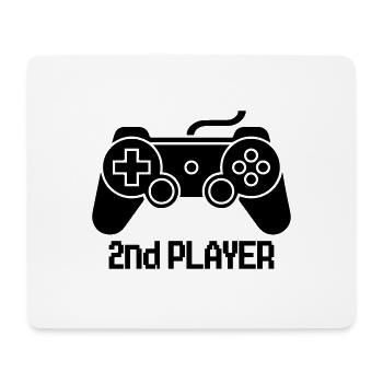 Second Player Game - Tapis de souris (format paysage) - blanc - Devant