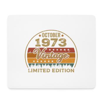 Millésime Octobre 1973 Cadeau d’anniversaire - 1973 - Tapis de souris (format paysage) - blanc - Devant