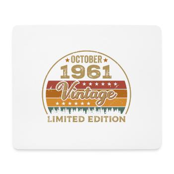 Millésime Octobre 1961 Cadeau d’anniversaire - 1961 - Tapis de souris (format paysage) - blanc - Devant