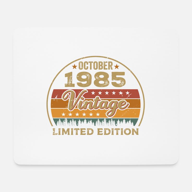Jahrgang Oktober 1985 Geburtstagsgeschenk - 1985 - Mousepad (Querformat) - Weiß