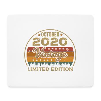 Millésime Octobre 2020 Cadeau d’anniversaire - 2020 - Tapis de souris (format paysage) - blanc - Devant