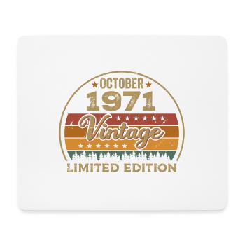 Millésime Octobre 1971 Cadeau d’anniversaire - 1971 - Tapis de souris (format paysage) - blanc - Devant