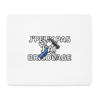 J’peux pas j’ai bricolage - Tapis de souris (format paysage) - blanc - Devant