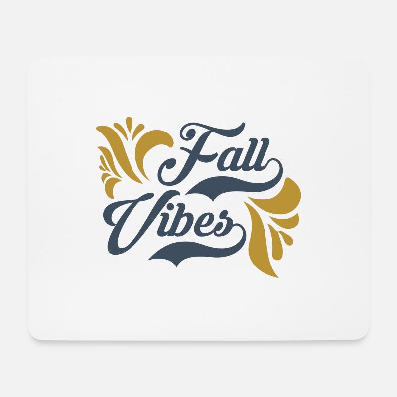 fall vibes - Mousepad (Querformat) - Weiß