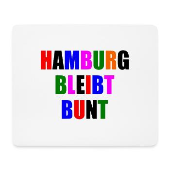 hamburg bleibt bunt - Mousepad (Querformat) - Weiß - Vorne