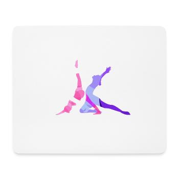 tournamentin, yoga, sports, exercises, stretching, gymnastics - Mouse Pad (horizontal) - white - Front