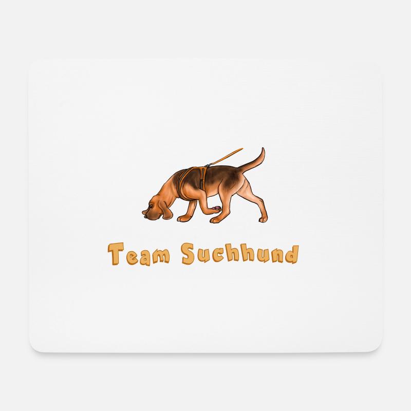 Team Suchhund - Mousepad (Querformat) - Weiß