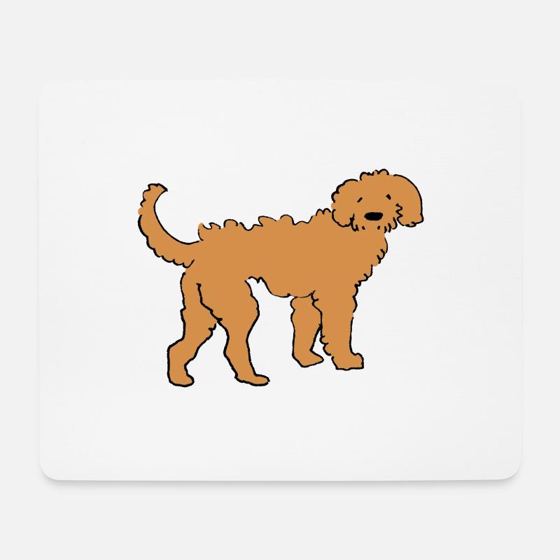 Golden Doodle - Mousepad (Querformat) - Weiß