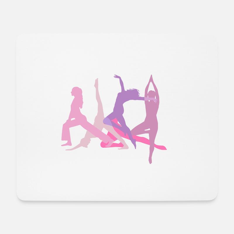 turnierin, yoga,sport,übungen,tanzen,gymnastik - Mousepad (Querformat) - Weiß