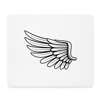 Wing - Mouse Pad (horizontal) - white - Front