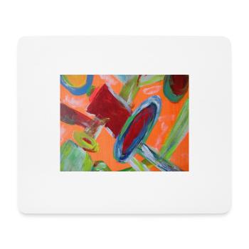 Abstract pipe system - Mouse Pad (horizontal) - white - Front