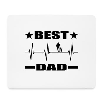 Papa - Mousepad (Querformat) - Weiß - Vorne