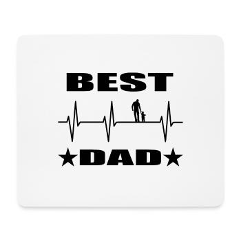 Papa - Mousepad (Querformat) - Weiß - Vorne