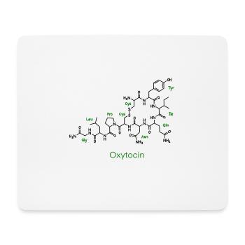 Chemie Oxytocin Molekül Labor Synthese Grün - Mousepad (Querformat) - Weiß - Vorne