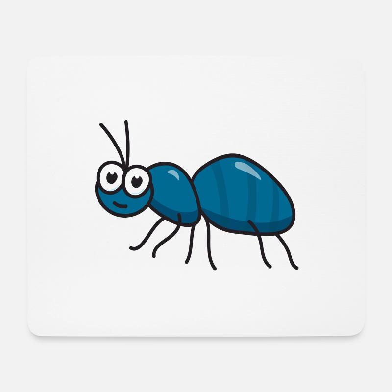 Ameise - Mousepad (Querformat) - Weiß