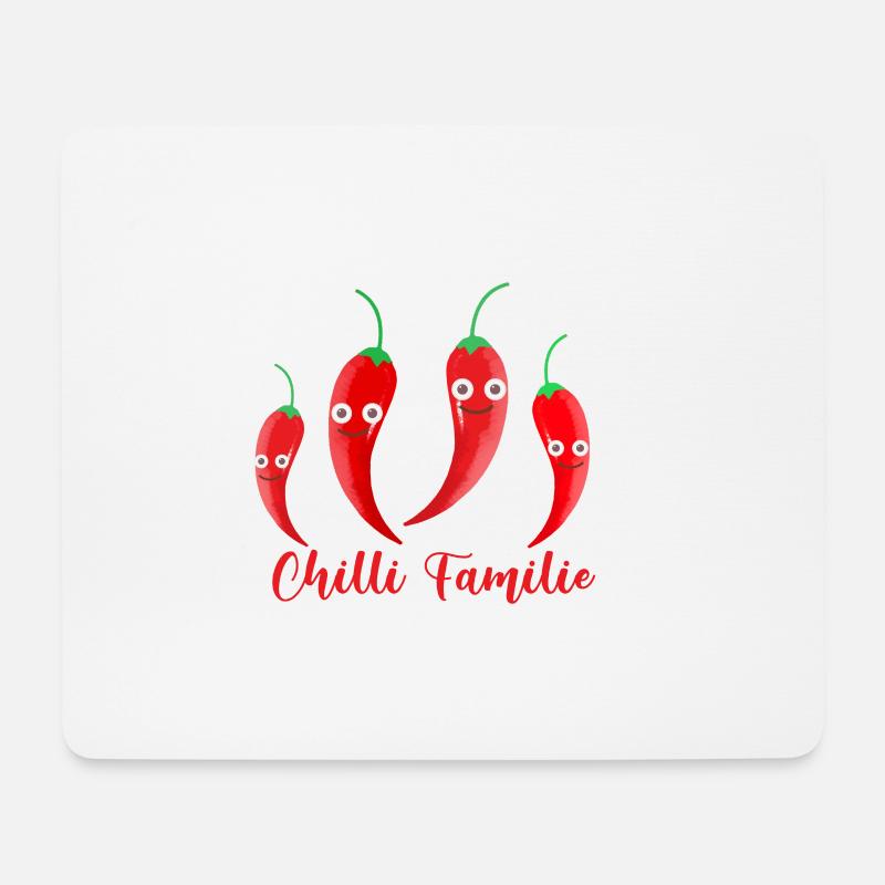 chilli, chilli familie, scharf,gemüse - Mousepad (Querformat) - Weiß