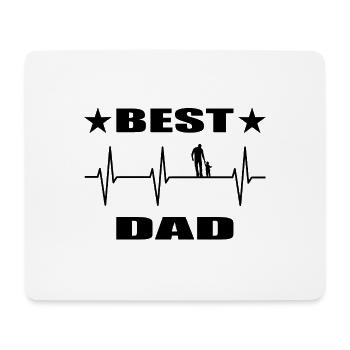 Papa - Mousepad (Querformat) - Weiß - Vorne