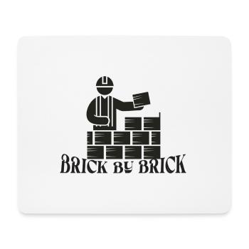 Brick by Brick - Meme Saying - Mouse Pad (horizontal) - white - Front