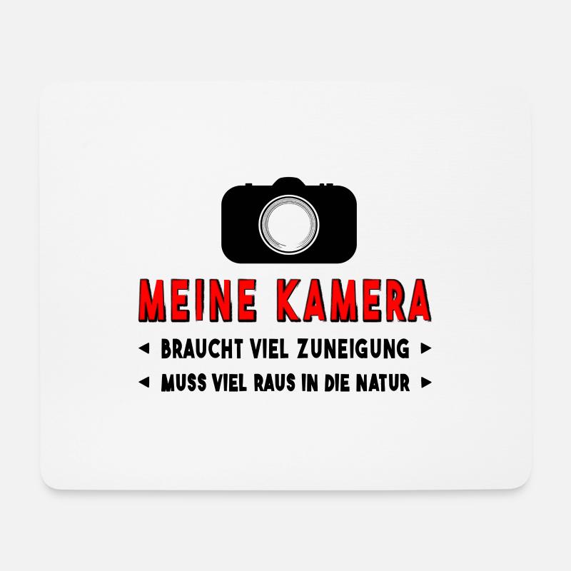 Kamera fotografieren - Mousepad (Querformat) - Weiß